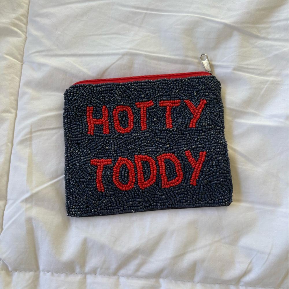 Ole Miss Hotty Toddy Beaded Coin Bag